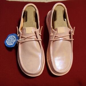 Hey Dude Women's Light Pink Loafers